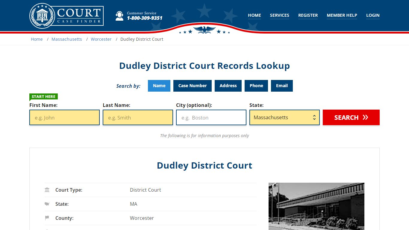 Dudley District Court Records Lookup - CourtCaseFinder.com